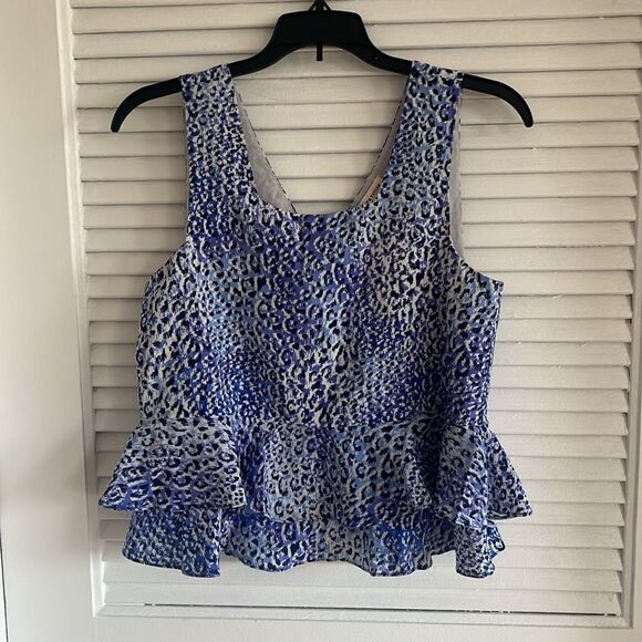 Rebecca Taylor Leopard Silk Top - Picture 9 of 12